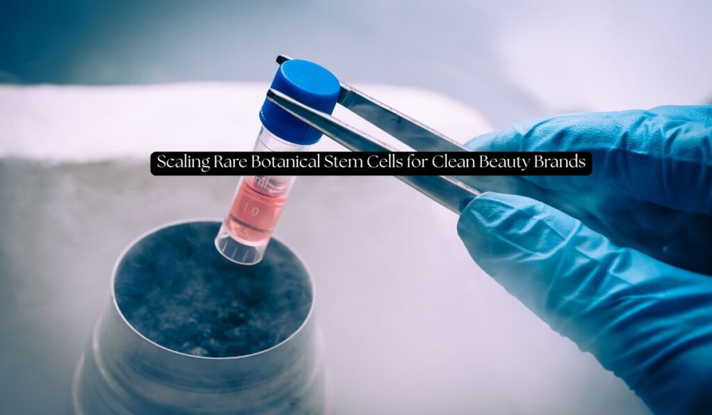 scaling rare botanical stem cells for clean beauty brands